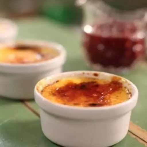 Baked Elderflower Custard