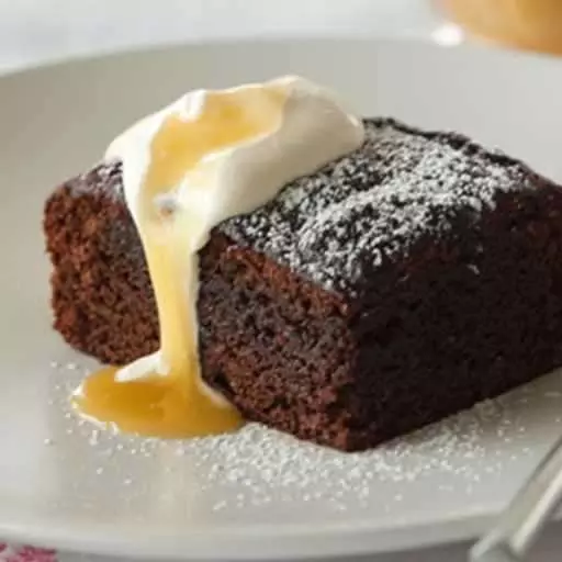 Chocolate Pudding With Caramel Sauce