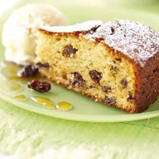 Almond Raisin Cake with Sherry