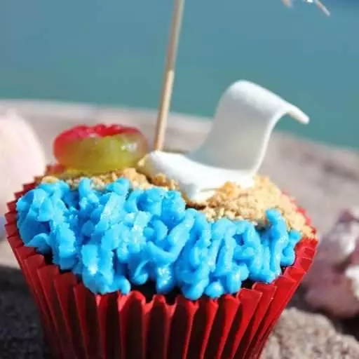 Beach Cupcake