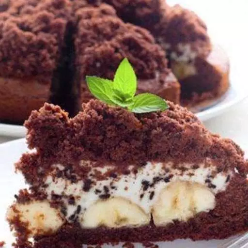 Fresh Banana Chocolate Cake