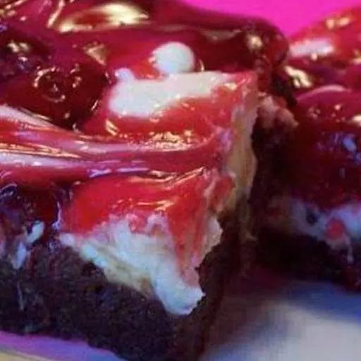 Fudgy Cherry-Cheesecake Brownie Bars