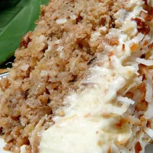 Hawaiian Wedding Cake with Whipped Cream & Cream Cheese Frosting