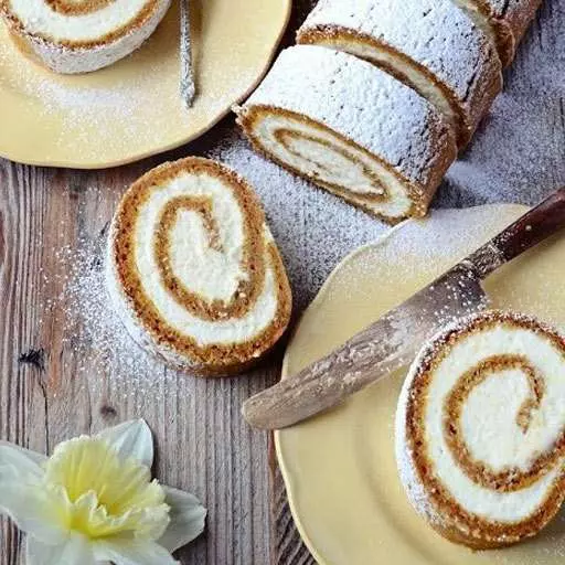 Морковный рулет с маскарпоне