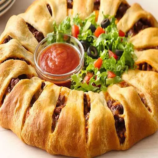 Pillsbury's Crescent Roll Taco Bake