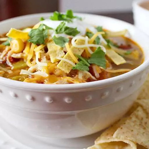 Chicken Tortilla Crockpot Soup