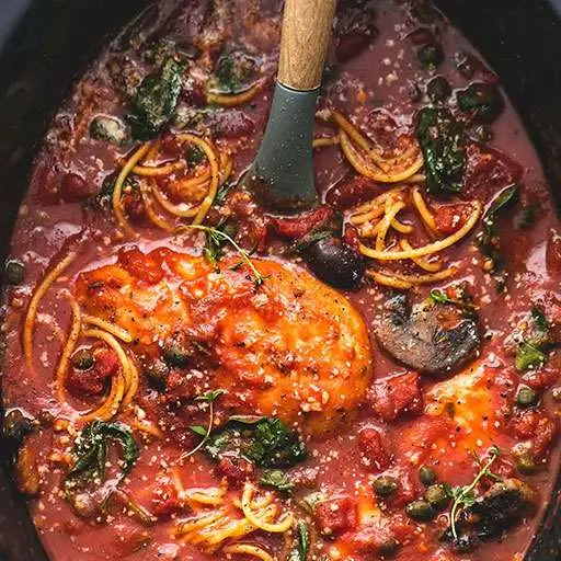 Crock Pot Chicken Cacciatore
