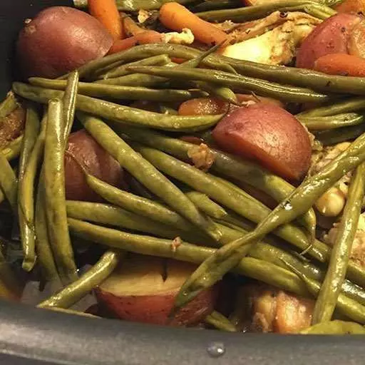 Crockpot Garlic & Lemon Chicken with Veggies