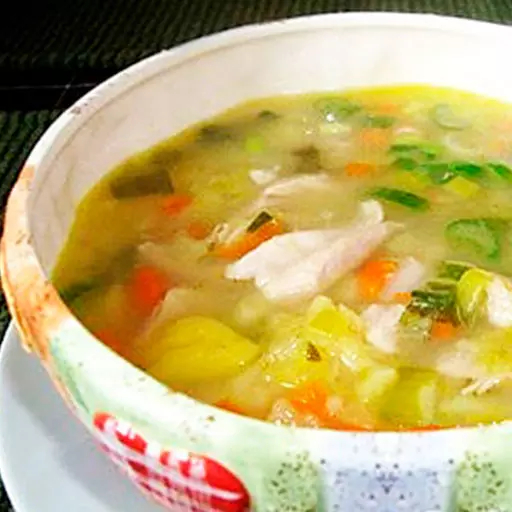 Куриный суп с овощами