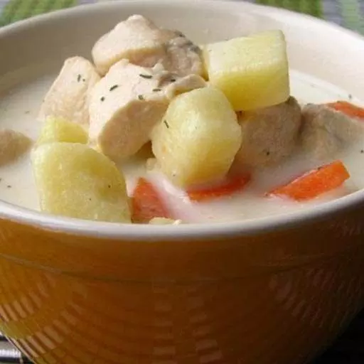 Сырный суп с курицей