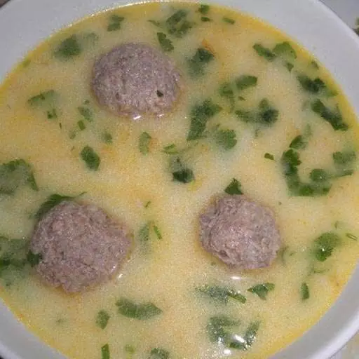 Сырный суп с фрикадельками