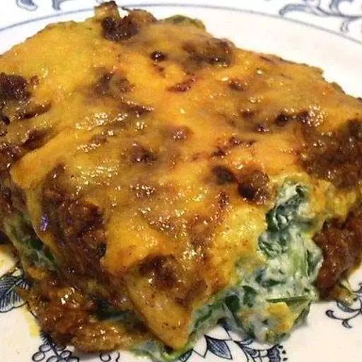 Low Carb Mexican Spinach Lasagna