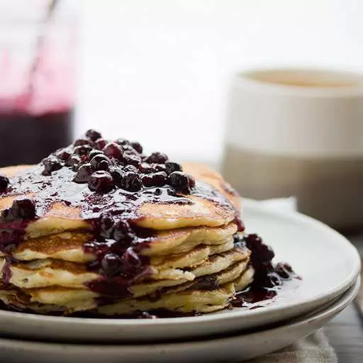 Lemon Blueberry Buttermilk Pancakes