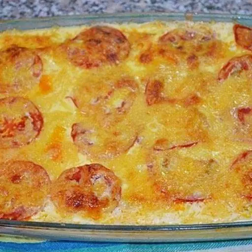 Запеканка из кабачков с фаршем и помидорами