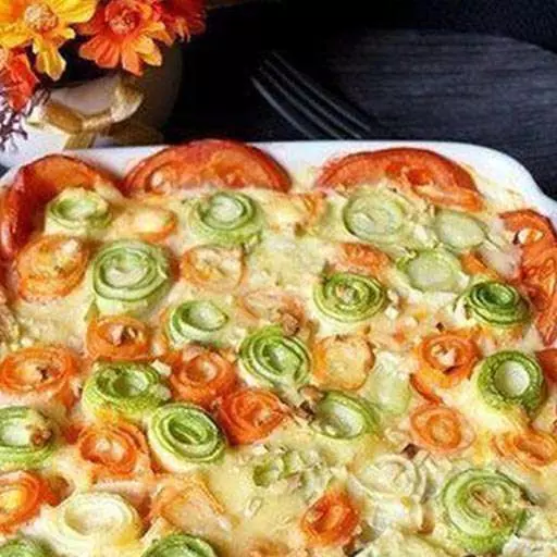 Красивая овощная запеканка