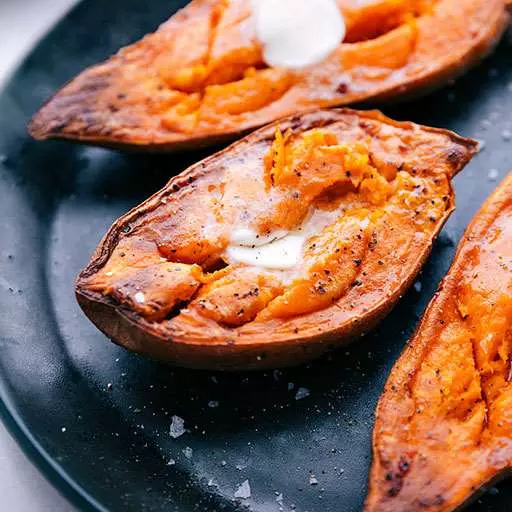 Upside Down Sweet Potatoes
