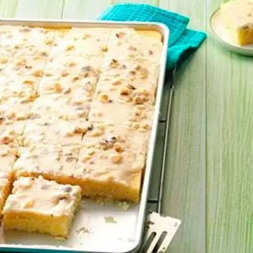 White Texas Sheet Cake