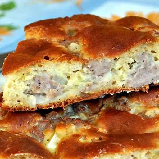 Пирог с мясом «Легче не бывает»