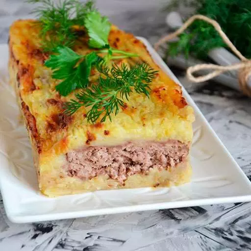 Картопляний пиріг-запіканка