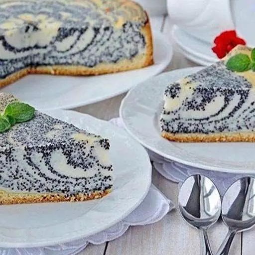 Пирог с творогом и маком
