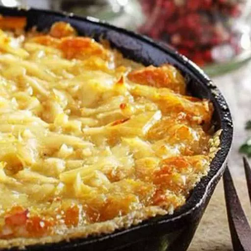Картофельный гратен с сыром и сливками