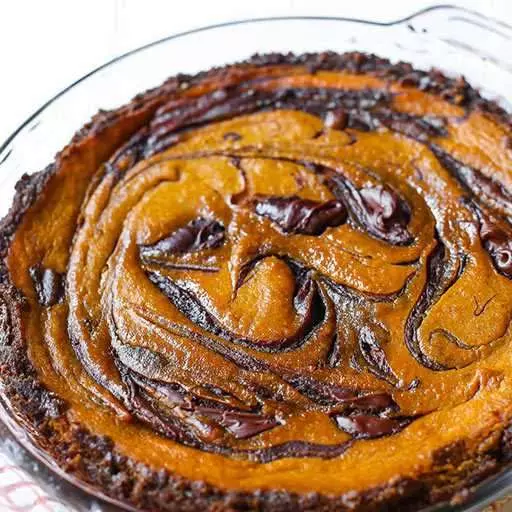 Nutella Swirl Pumking Pie