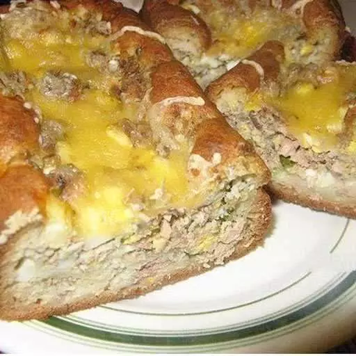 Быстрый рыбный пирог