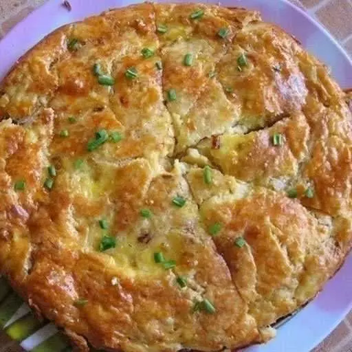 Закусочный пирог с плавленым сырком