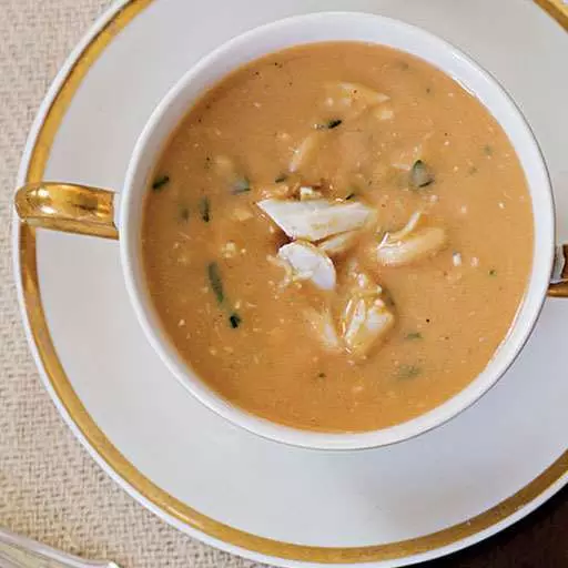 Cauliflower and Crab Soup